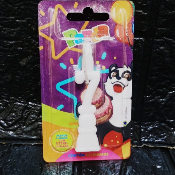 Vela Numero Para Aniversario N 7 Branco Panda (2)