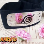 bandana faixa naruto vilas folha metal 4cm 10cm