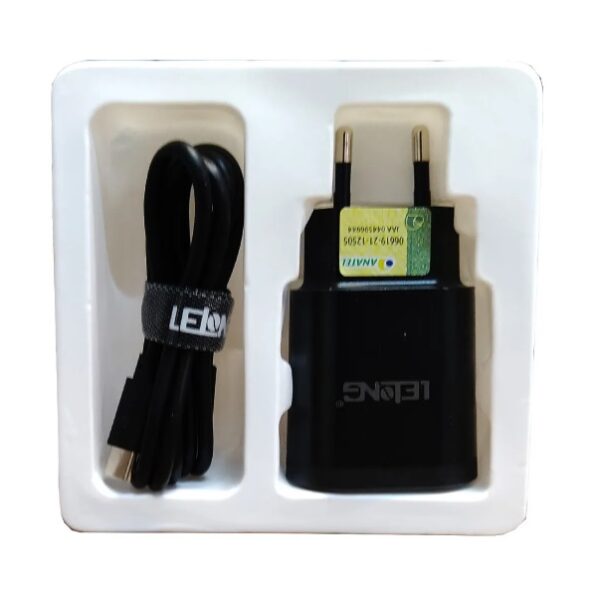 carregador turbo tupo c e ios iphone le-283cp lelong 5.1a2