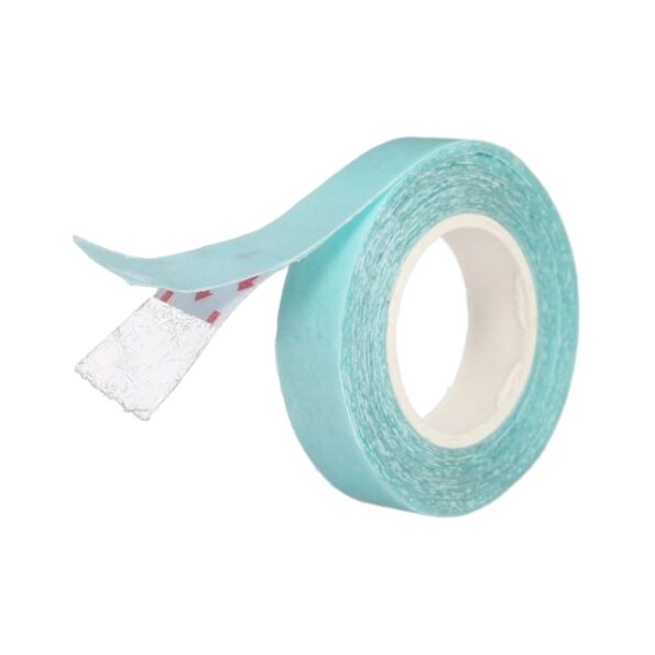 fita adesiva azul super hair tape 1cmx3m para mega hair aplique de cabelo tela (1)
