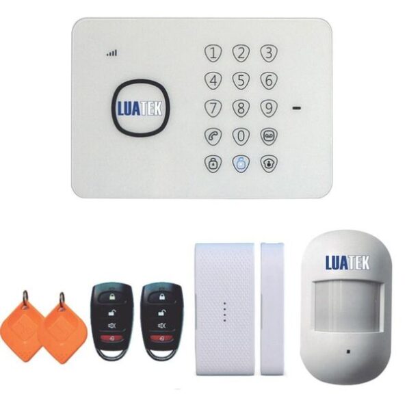 kit alarme profissional residencial empresarial sms bateria luatek lka-2110