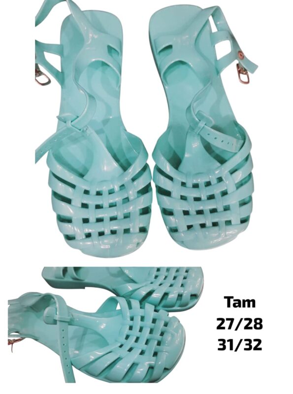 sandalia infantil silicone melissa va-009 va-008 va-006- verde turquesa