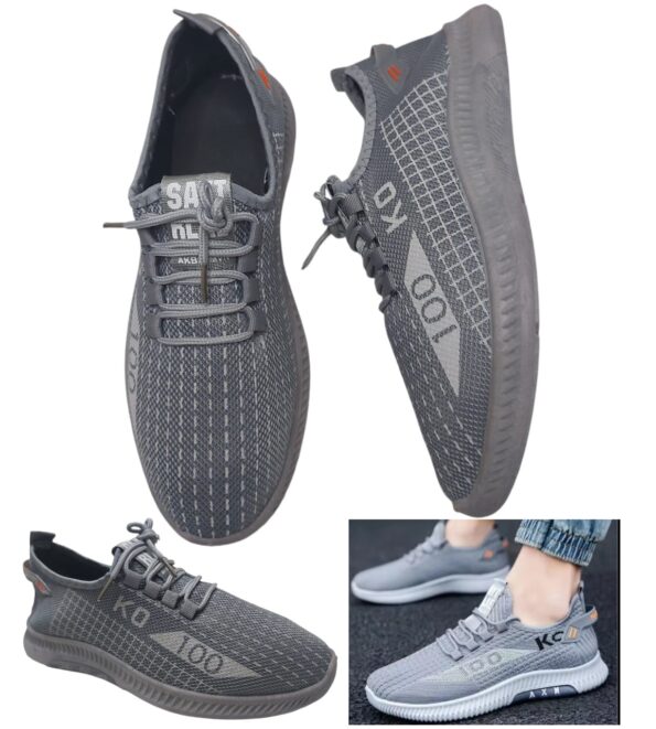 tenis sapato masculino malha respiravel ko 100 sayt rlae 40 cinza