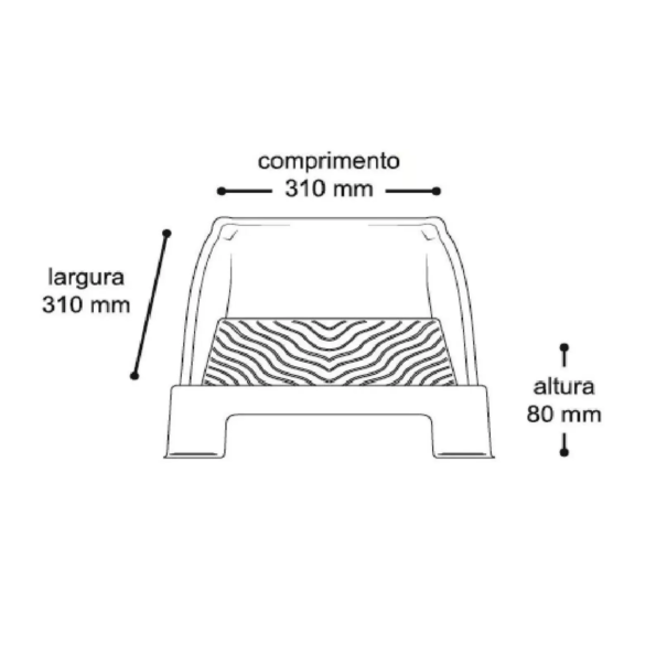 Bandenja Grande Para Pirtura 25310 310 X 310 X 80mm (2)