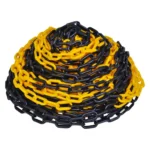 CORRENTE ZEBRADA 10M AMARELO E PRETO PLASTICO 6MM 1