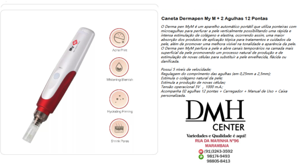 Caneta Elétrica Microagulhamento Bivolt Dermapen My M-logo (2)