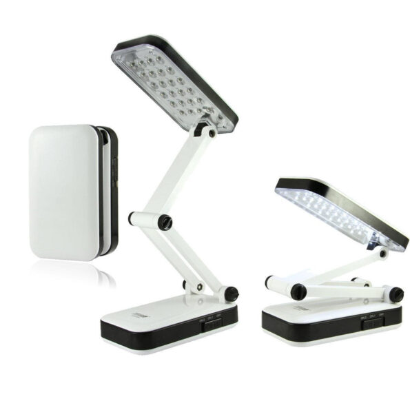 Luminária De Mesa Articulada 24 Leds Recarregável Abajur (2)