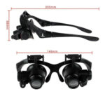 Lupa De Cabeça Óculos Relojoeiro 8 Lentes Profissional (1)