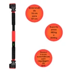 barra fixa exercicios profissional de 72 a 97cm 200k on-em15- detalhe vermelho