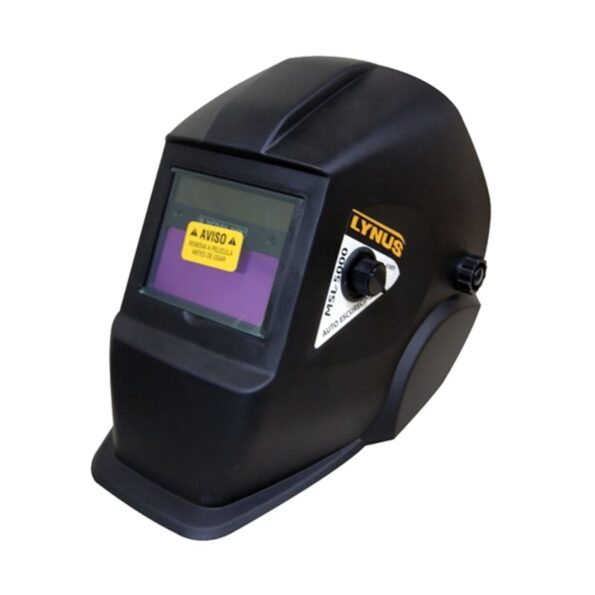 máscara de solda lynus msl-5000 cor preta com amarelho