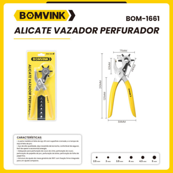Alicate Vazador Profissional Multiuso BOM-1661 2