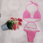 Biquine Adulto Top Básico – Rosa Claro