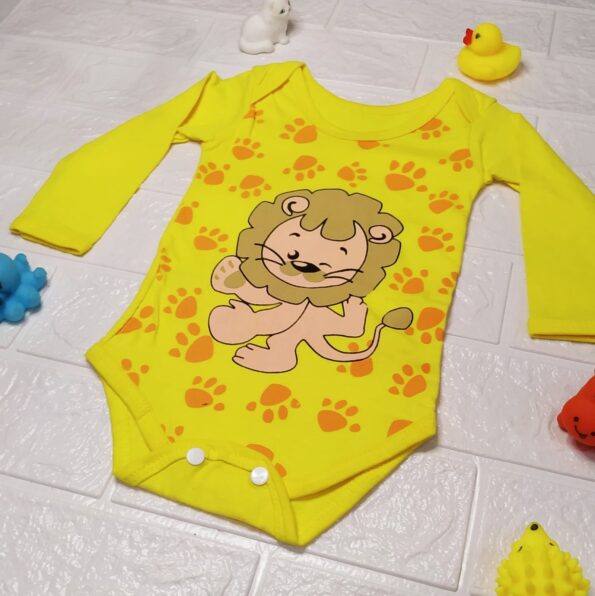 Body Baby Sem Mangas Personagem Leãozinho (2)