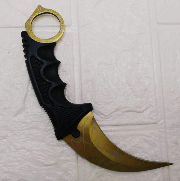 Canivete Karambit Slk-d30 Luatek 19cm Dourado (2)
