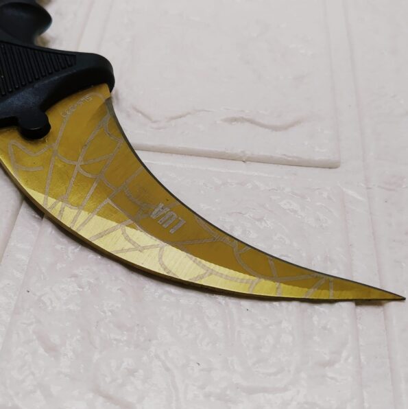 Canivete Karambit Slk-d30 Luatek 19cm Dourado (3)