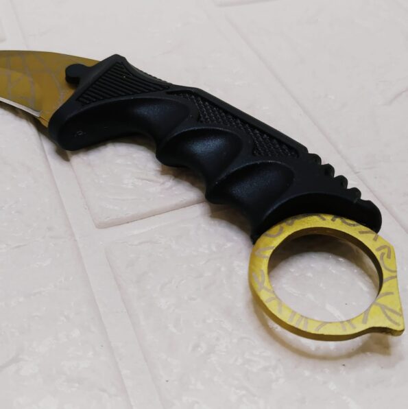 Canivete Karambit Slk-d30 Luatek 19cm Dourado (4)