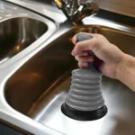 Desentupidor De Pia E Ralos Sanfonado 10,5Cm Plástico Cinza – kala 1