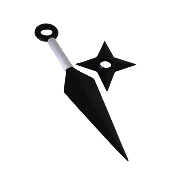 Kunai Naruto 23,5cm + Shuriken Ninja Anime (1)