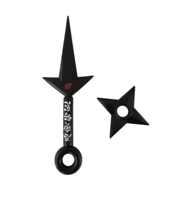 Kunai Naruto 23,5cm + Shuriken Ninja Anime (4)