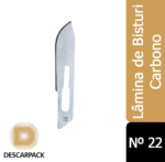 Lamina De Bisturi Em Aço Descartavel N 22 Descarpack 1un (1)