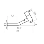 Torneira Cozinha Mesa Bica Bx Luxo Napoles Cromado 20cm 3169 (1)