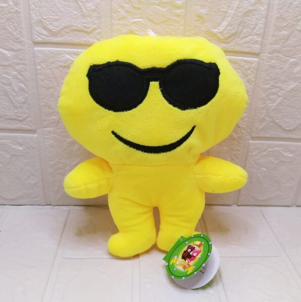 Urso De Pelucia Diversos 16cm A 22cm 1410-1 Tuka Toy – Emoji Com Oculos