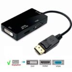 adaptador displayport x hdmivgadvi kp-ad110 knup