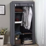 armario guarda roupa 130x45x170cm poliester aih1471 promoção 88105