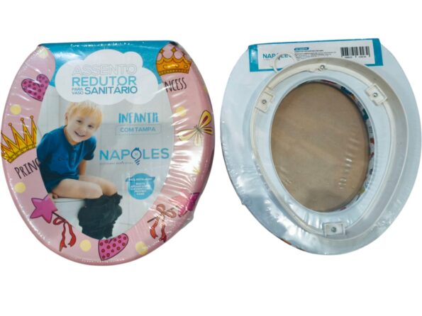 assento sanitario infantil acochoado na39351 na3935i-princesa rosa