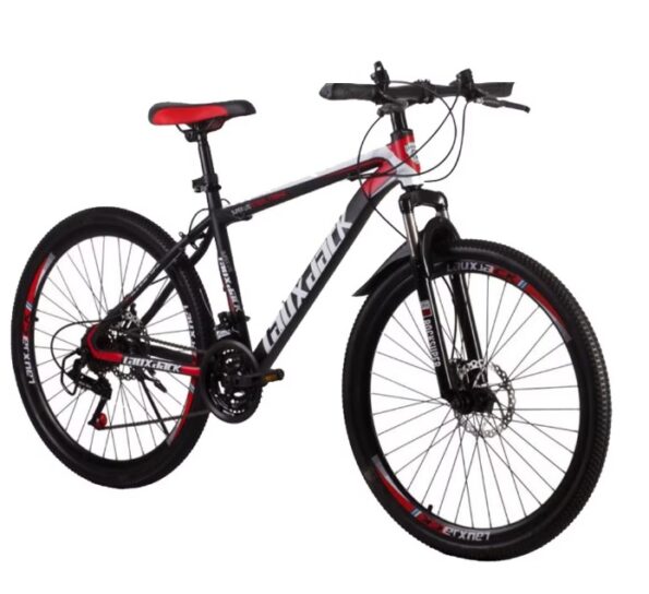 bicicleta bike mountain jk6601 aux jack aro 26- vermelh com preto