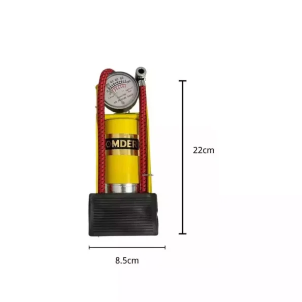 bomba de ar manual de pedal 490mm bomder bom-88013
