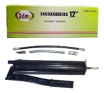 bomba de graxa 500g engraxadeira bico rígido e flexível12 id-4808g ferro idea