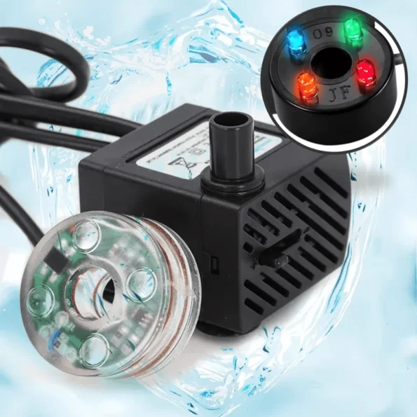 bomba submersa aquario biv 4led circul e filtragem bom-87021