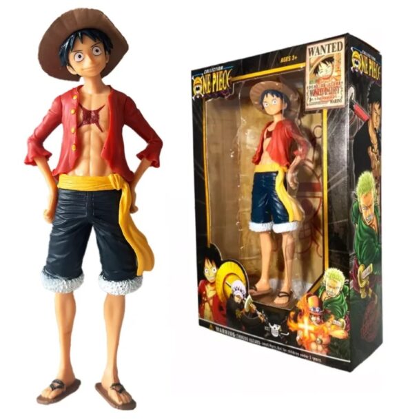 boneco coleção ne piece luffy 16cm