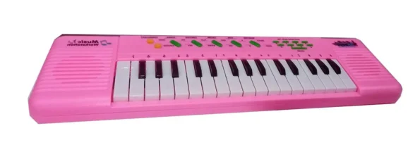 brinquedo infantil teclado rosa com microfone 32 teclas tk-ab4803 (2)