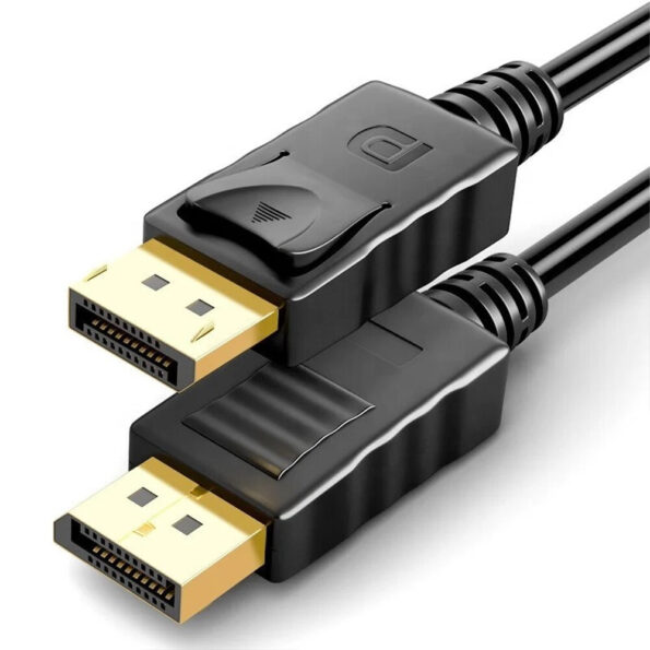 cabo de vídeo displayport blindado 4k 1.8 metros d-dp01 1.8m banhado a ouro (3)