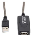 cabo extensão usb 2.0 10m dvr pc blindado amplificador profissional xt-2071 1