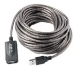 cabo extensão usb 2.0 10m dvr pc blindado amplificador profissional xt-2071 1