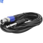 cabo para microfone p10 mono xlr fêmea 4,61m xt-5326 xtrad 1