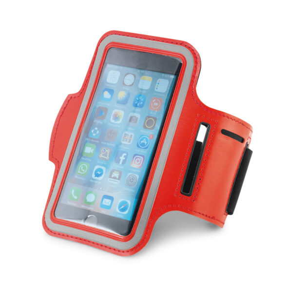 capa suporte de celular para braço le-3709 5,5 iti blue-vermelho