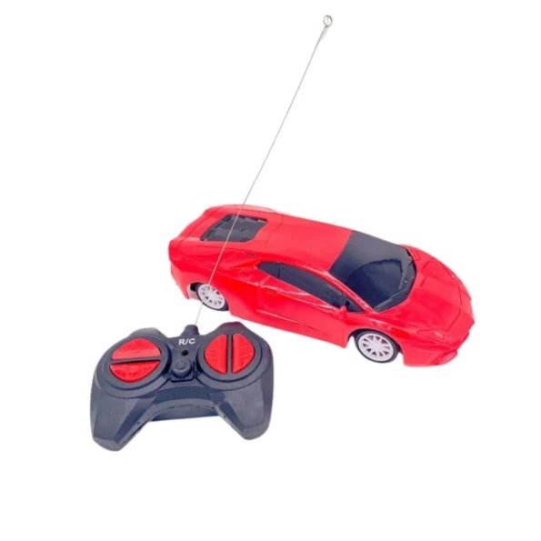 carro a controle remoto 4 funçães a pilha no.317-11 model car 18x8cm vermelho