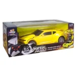 carro que transforma em robô controle remoto camaro amarelo transform tk-1494 (1)