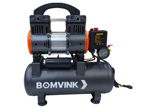 compressor de ar silencioso 9l 110v 1000w bom-8601
