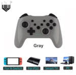 controle game wireless pc tv ps3 android gaminja cinza