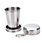 copo dobravel inox chaveiro de bols270ml ixb12015 rocie 7cm