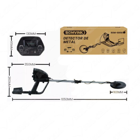 detector de metal subterranea bom-6808 bomvink6