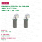 escova de carvão para furadeira – 1106 3230 – cod 122.jg eletrografite