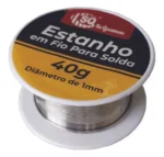 estanho em fio para solda 40g 1mm diametro sq3040n
