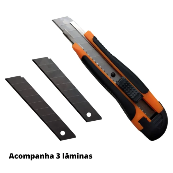 estilete com 3 laminas 17cm id-0358e idea