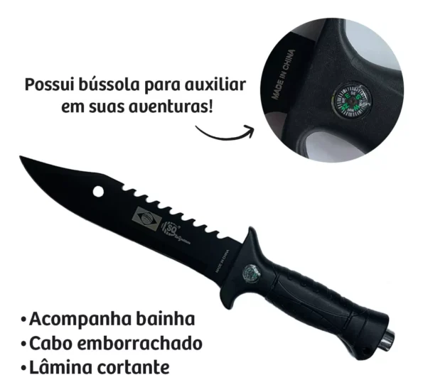faca esportiva militar com busula bainha promoção 31cm 7 sq-1349 (1)